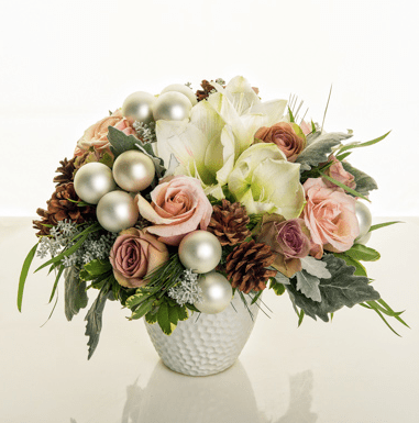 Snowfall at Twilight is a lovely composition to highlight your holiday decor.