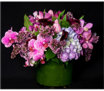 Orchids made a bold statement of adoration.